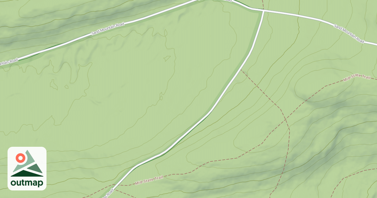 Map of Bald Eagle State Forest Snowmobile Trails