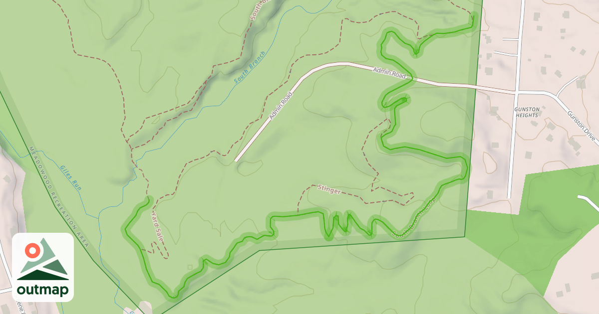 Map of South Branch Loop