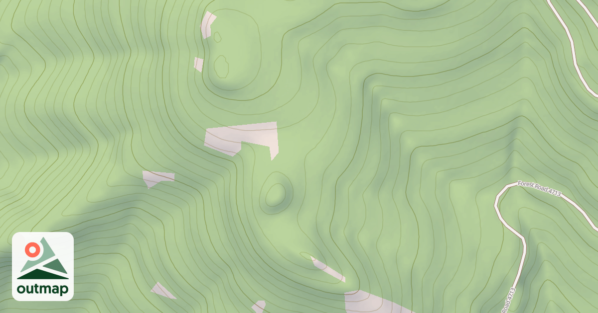 Map of BLUFF THIN T.S.
