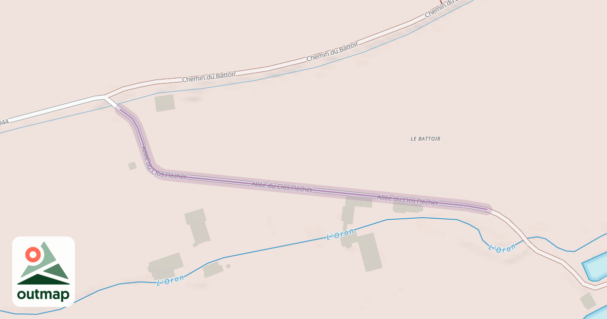 Map of Allée du Clos Fléchet