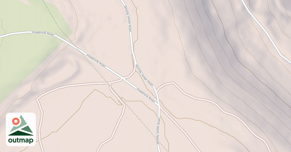 Map of Bloody Skillet ATV Trail