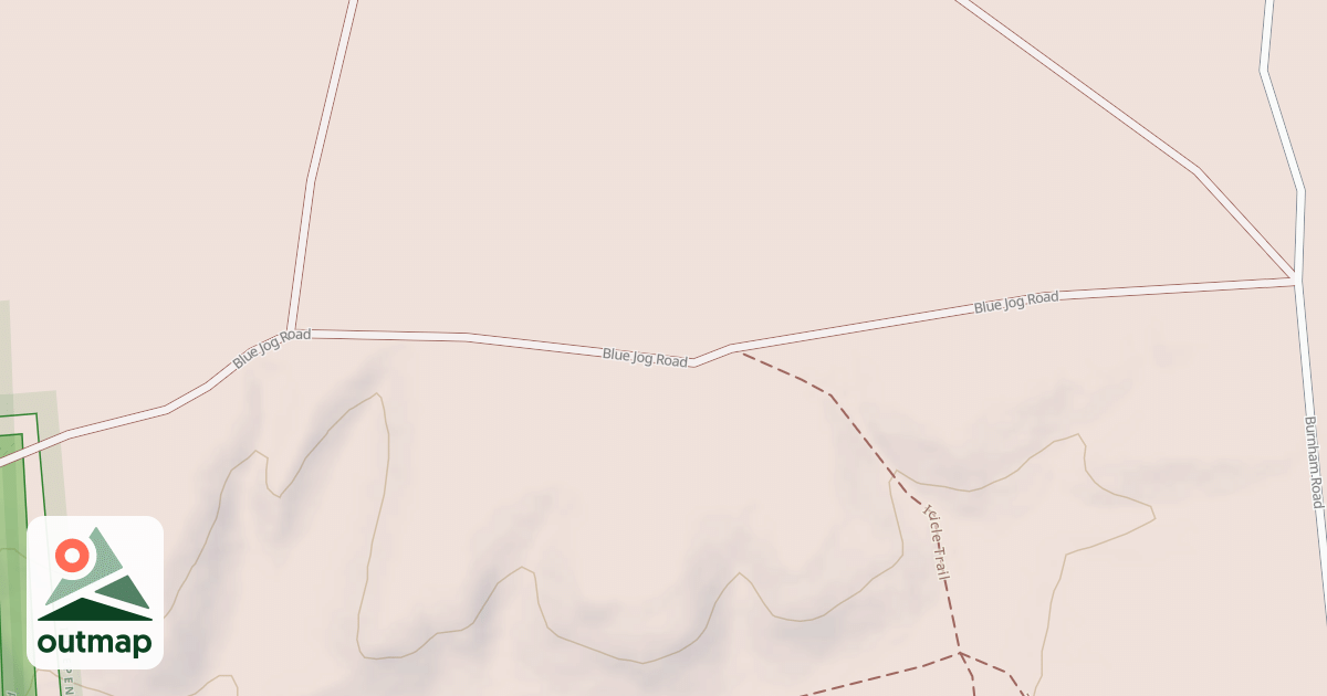 Map of Blue Jog Road