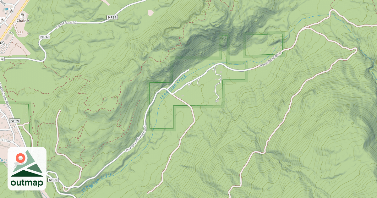 Map of THOMPSON CR