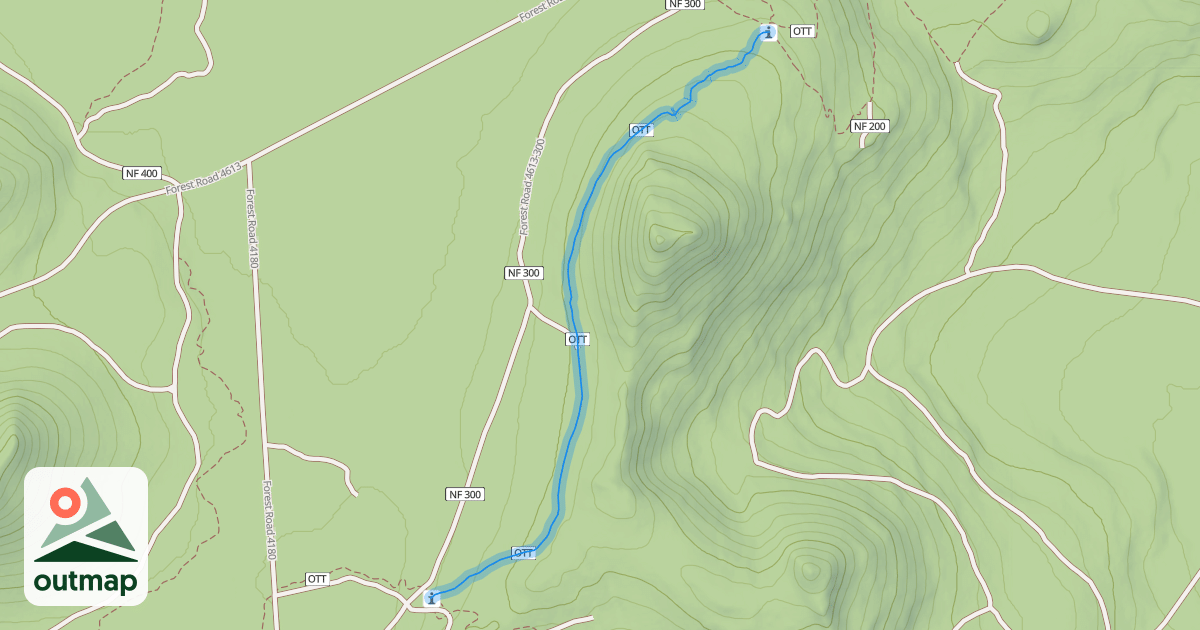 Map of Kiwa Butte MTB Trail