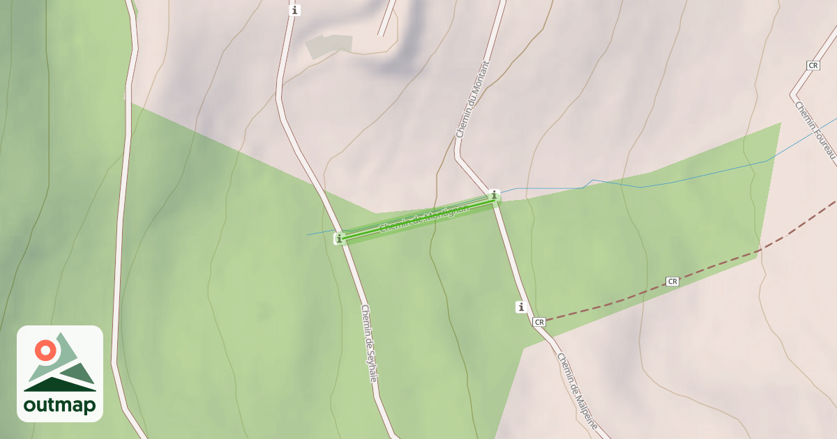 Map of Chemin de Montignon