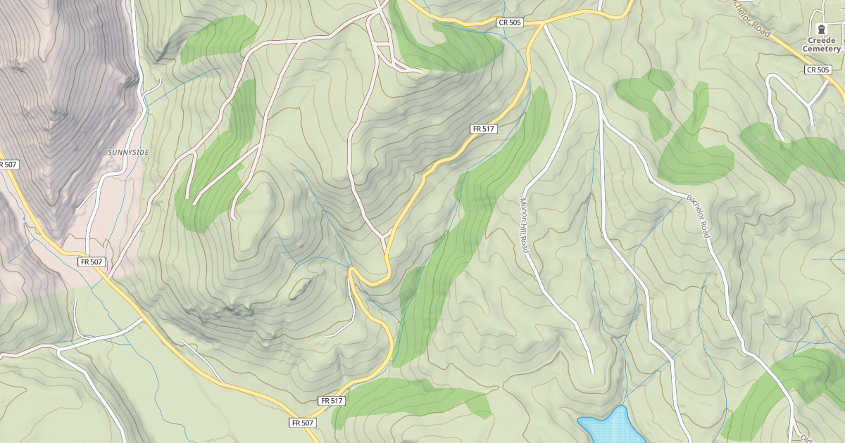 Map preview of SUNNYSIDE CUT OFF