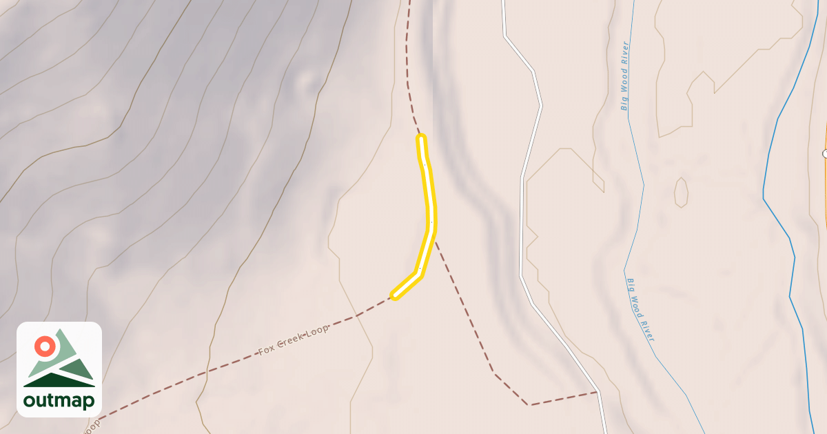 Map of Fox Creek Loop