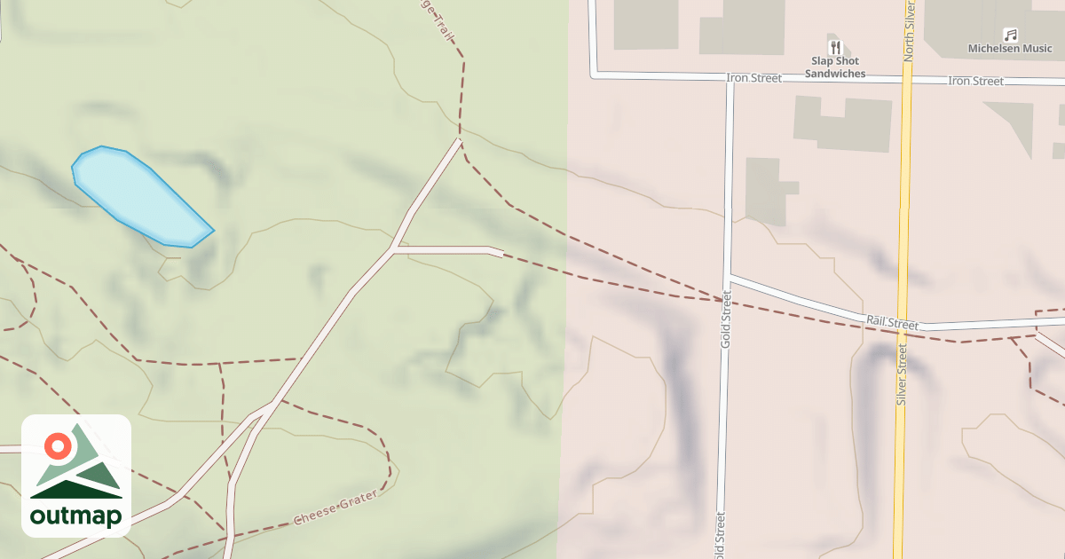 Map of Ishpeming To Republic Route