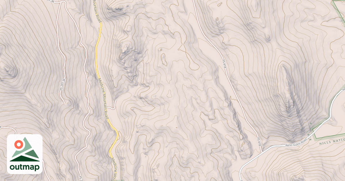 Map of USFS Motor Vehicle Use Map Trails 744