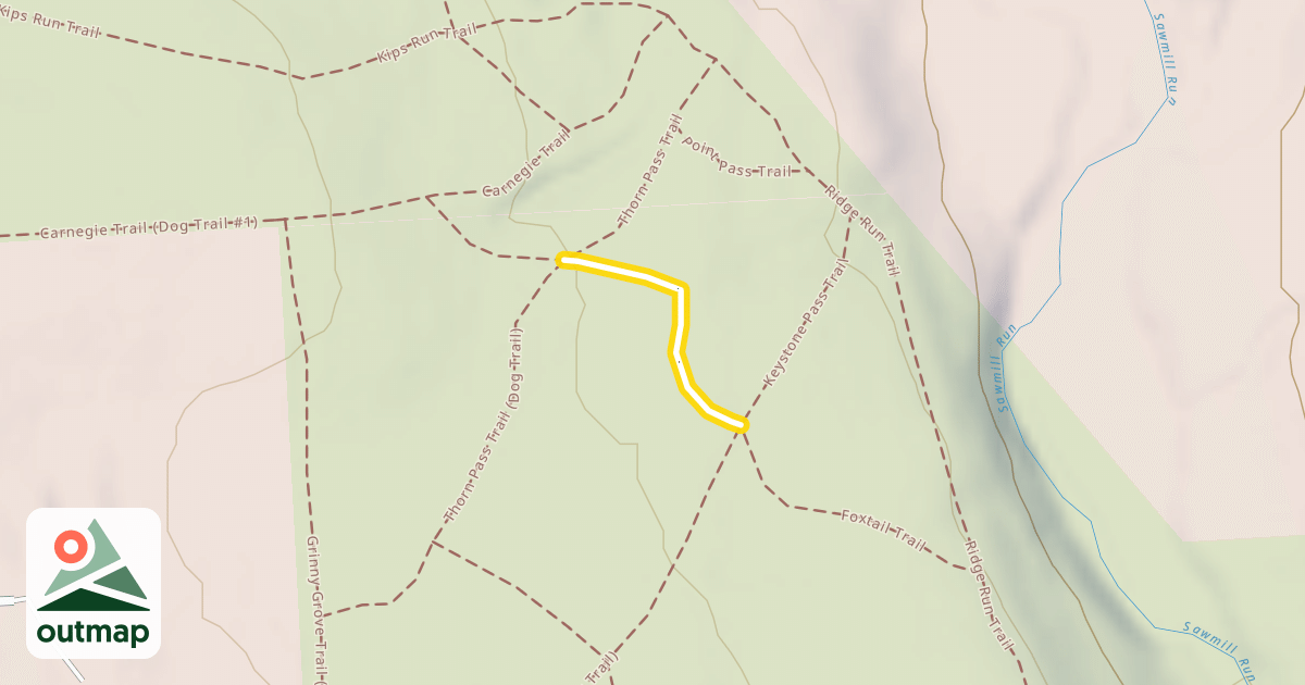 Map of Foxtail Trail (Dog Trail #2)