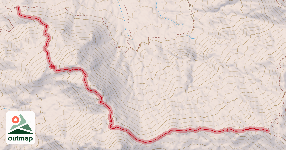 Map of Sunset Ridge Trail
