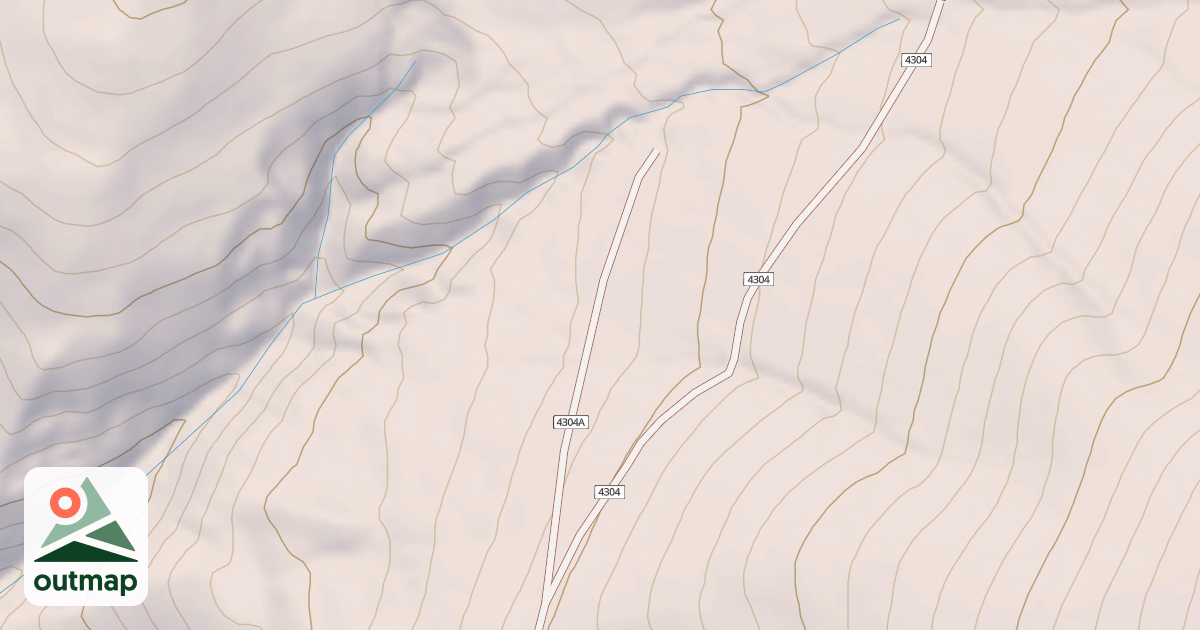 Map of DEADMAN SOUTH ATV SPUR A
