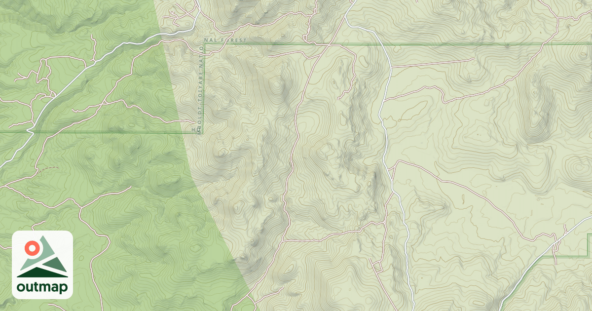Map of BODIE HILLS CUTOFF ROAD