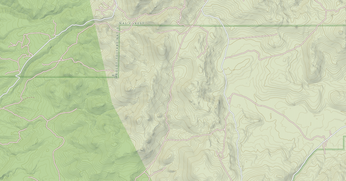 Map preview of BODIE HILLS CUTOFF ROAD
