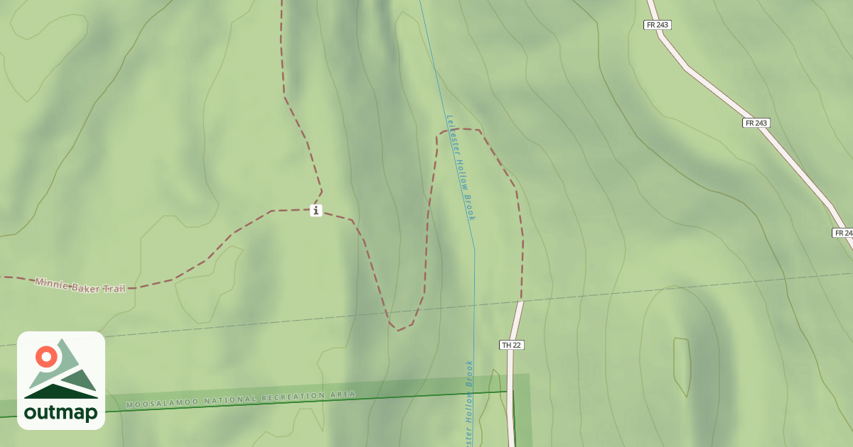 Map of Leicester Hollow