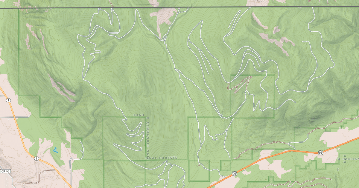 Map preview of HALL MOUNTAIN