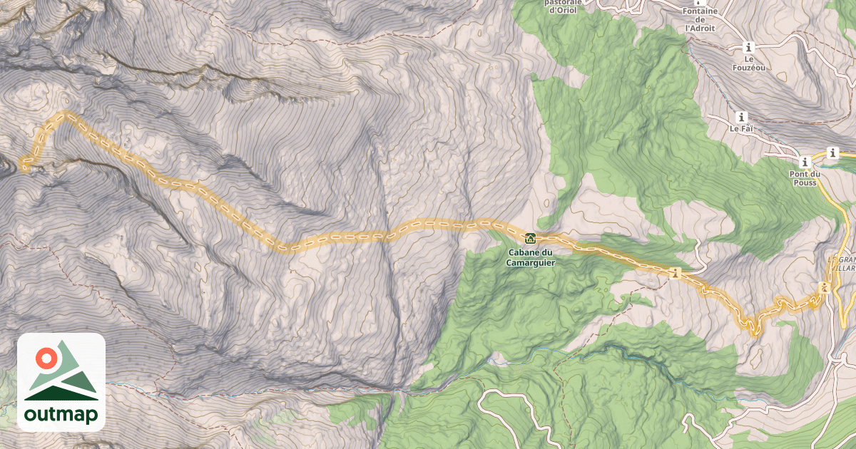 Map of Pas la Coche — Le Grand Villard