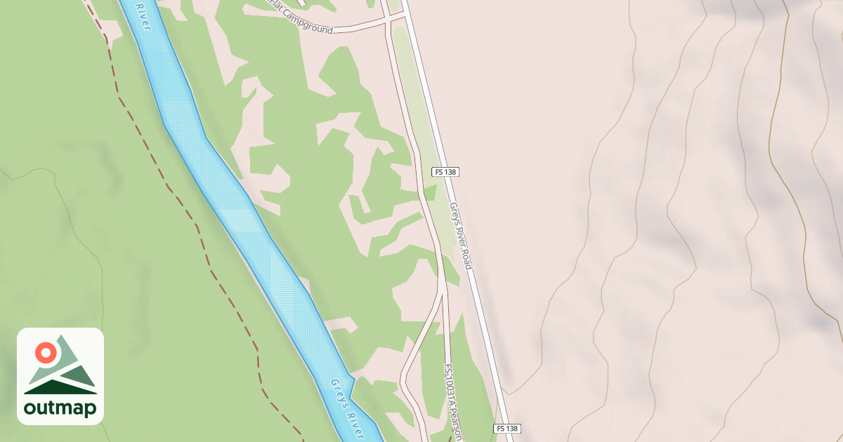 Map of PEARSON CREEK TRAILHEAD
