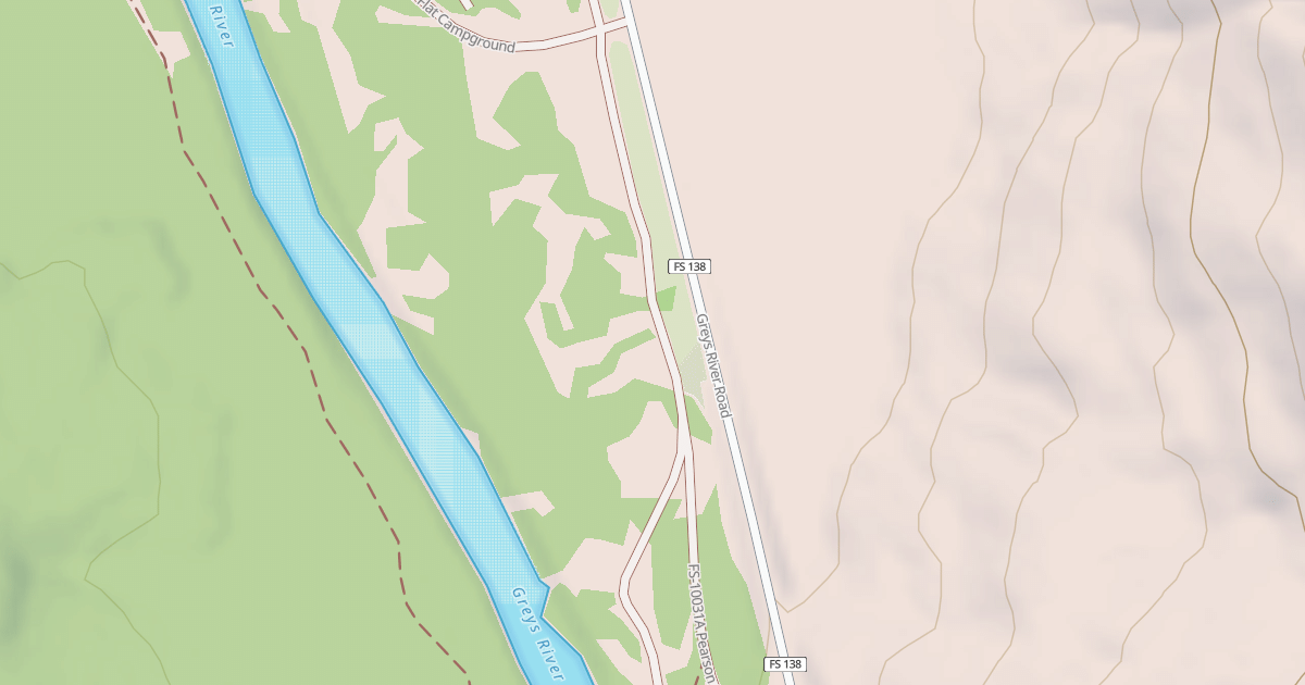Map preview of PEARSON CREEK TRAILHEAD