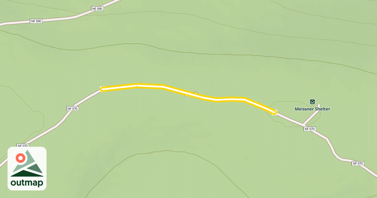 Map of Forest Road 4615-070