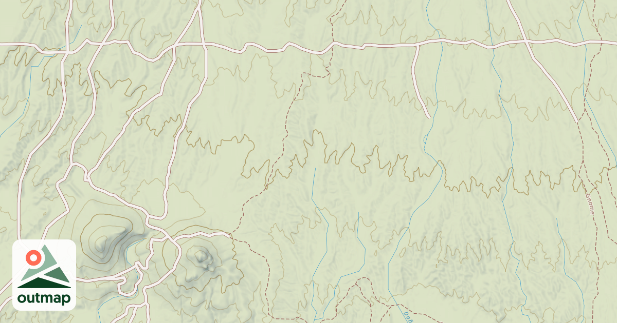 Map of Dona Ana Mtn - Trail System