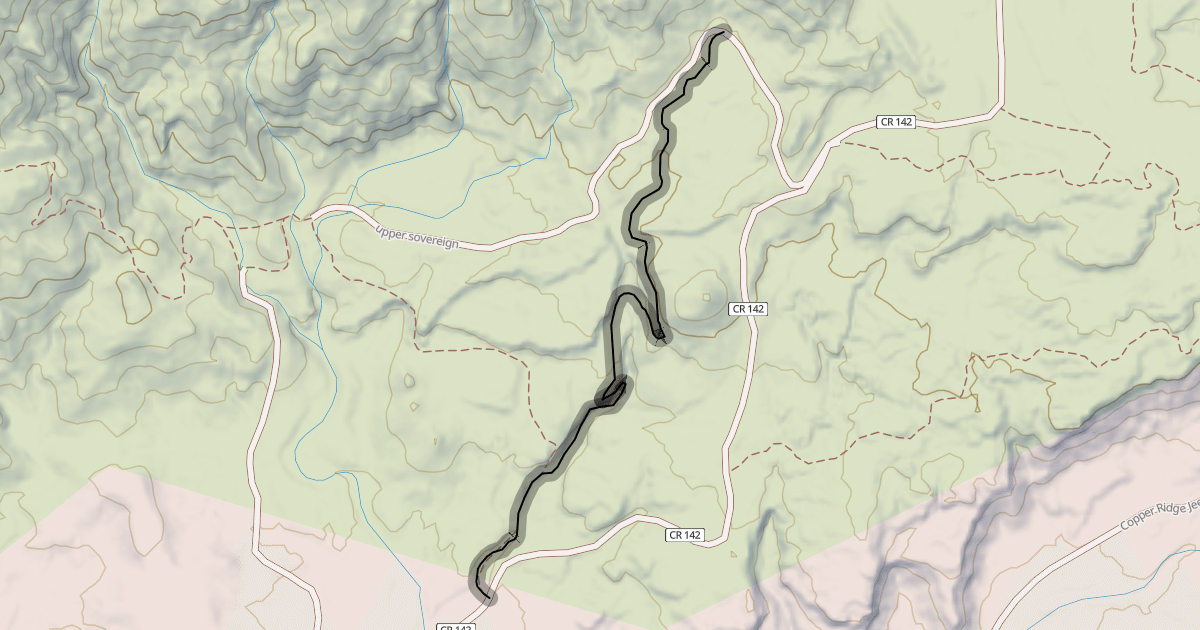 Map preview of Terry's Tunnel Trail
