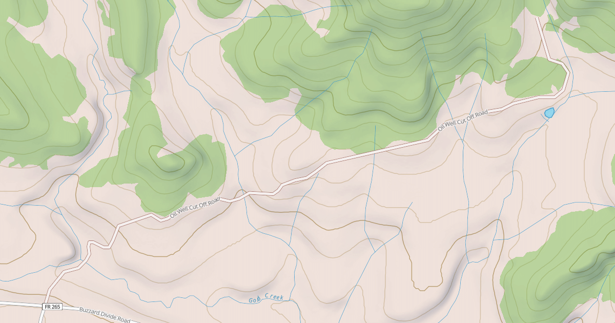 Map preview of OIL WELL CUT OFF