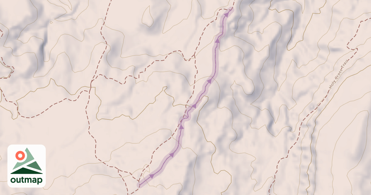 Map of Pucker Up Trail
