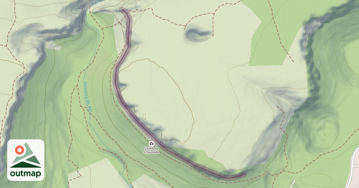 Map of Secteur La Crouzade