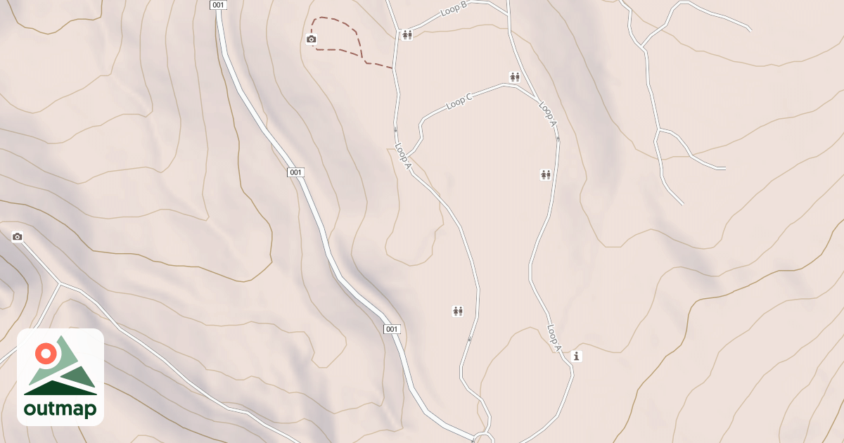 Map of SCOUT MT CAMPGROUND SOUTH
