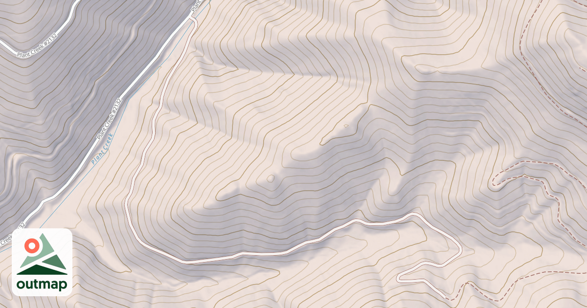 Map of EAST FORK PLANT CREEK SPUR