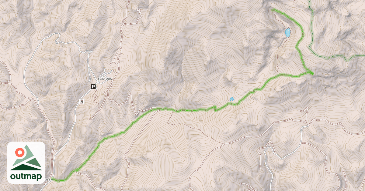 Map of Queen Gulch Road