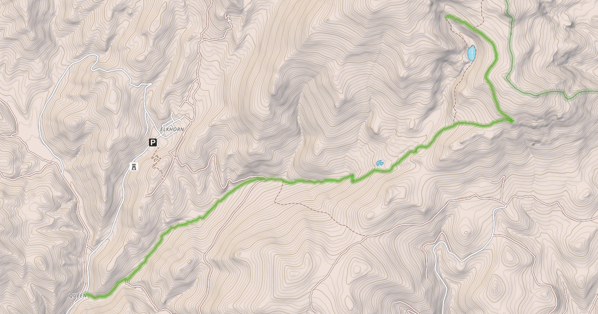 Map preview of Queen Gulch Road