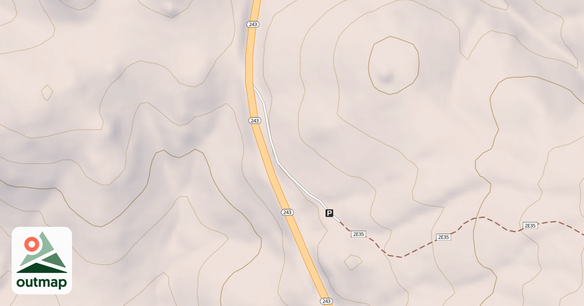 Map of BLACK MOUNTAIN TRAILHEAD