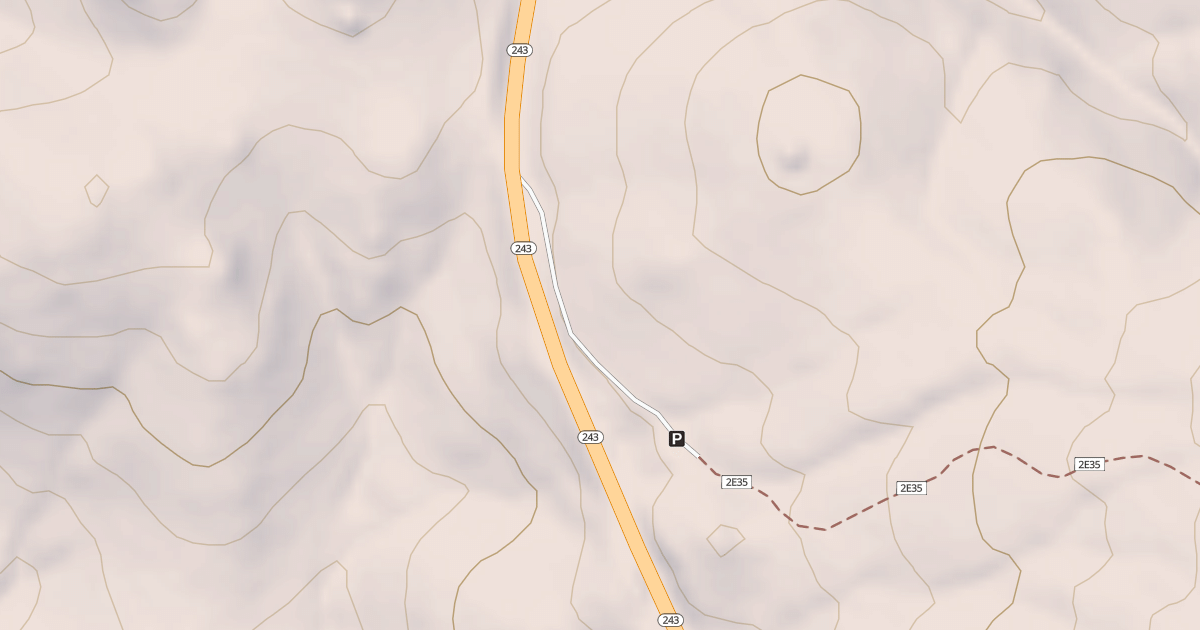 Map preview of BLACK MOUNTAIN TRAILHEAD