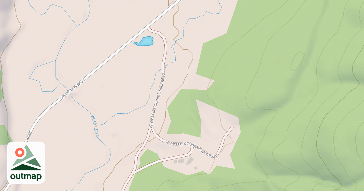Map of SMITHS FORK OUTFITTER SPUR
