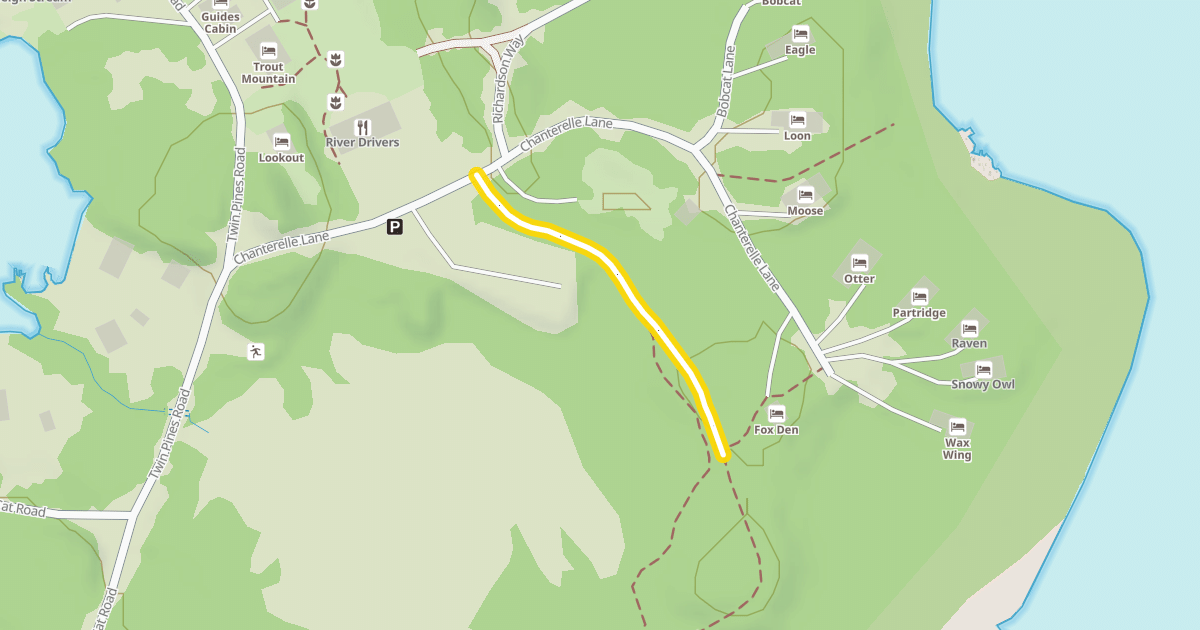 Map preview of Twin Pines Loop