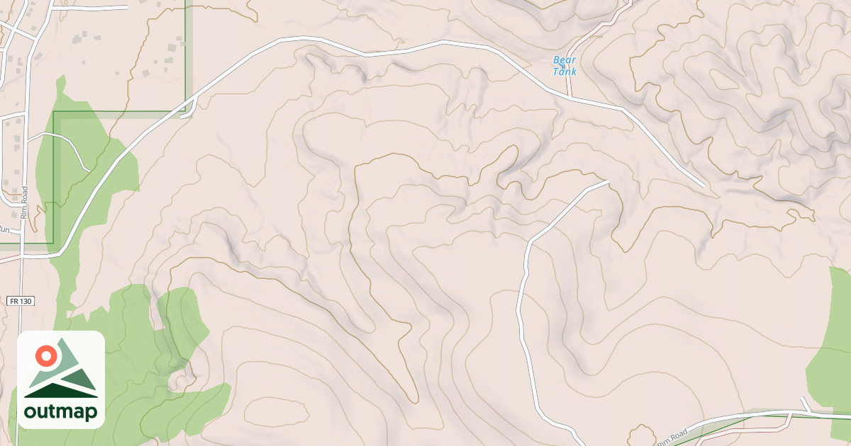 Map of BEAR CANYON ROAD
