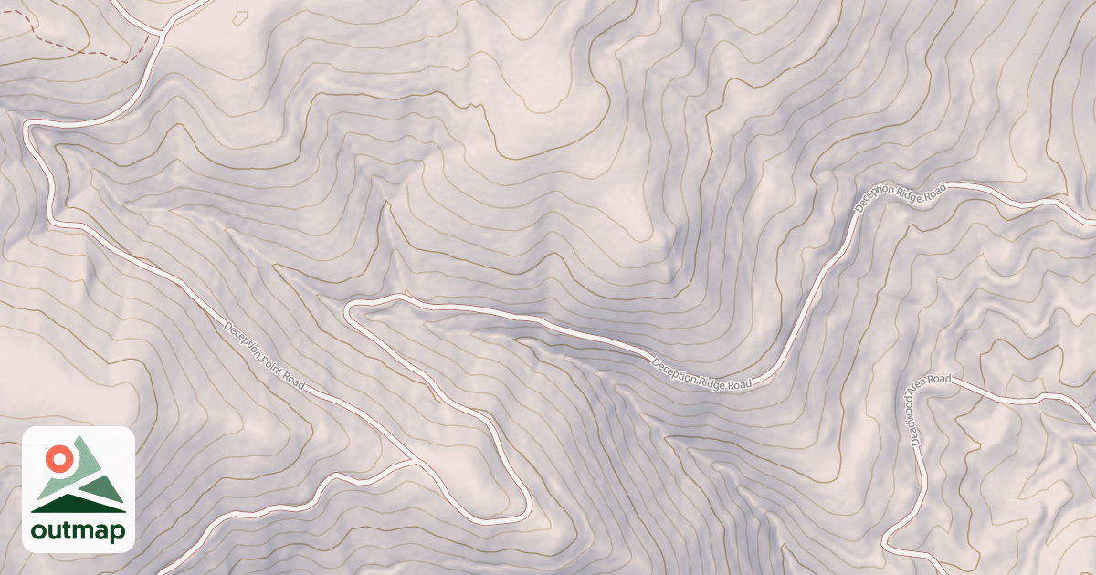 Map of DECEPTION SADDLE