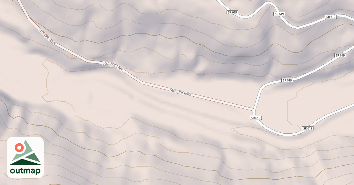 Map of STRAIGHT FORK