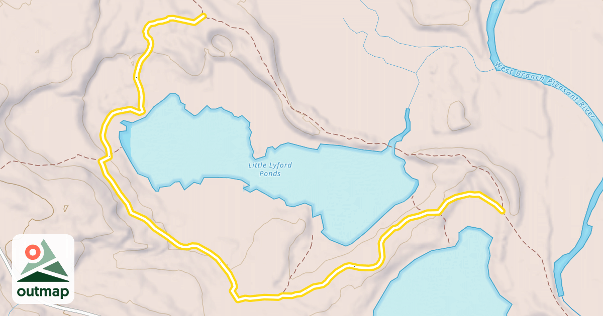 Map of Pond Loop Trail