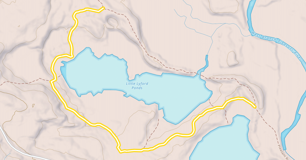 Map preview of Pond Loop Trail