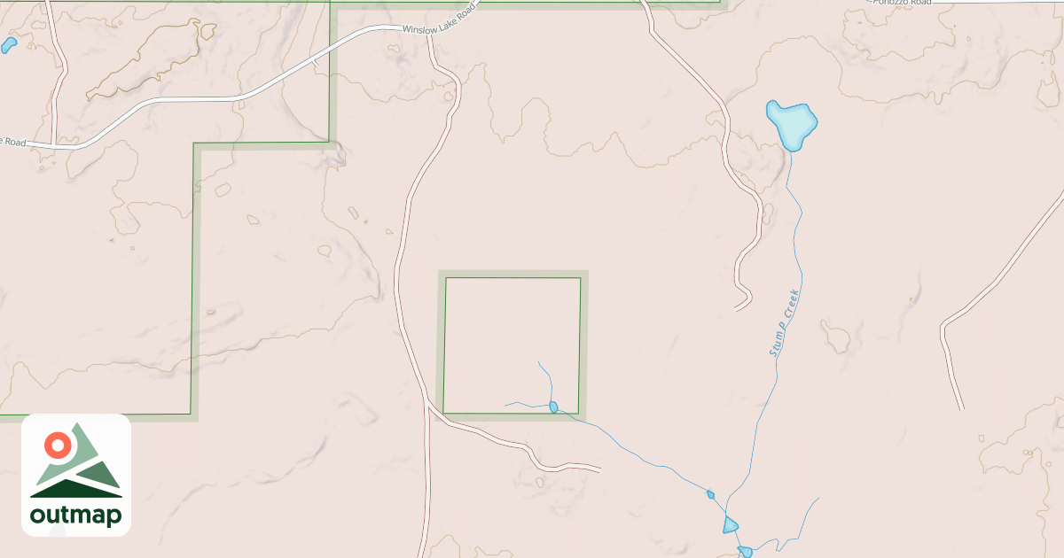 Map of USFS Motor Vehicle Use Map Trails 21544