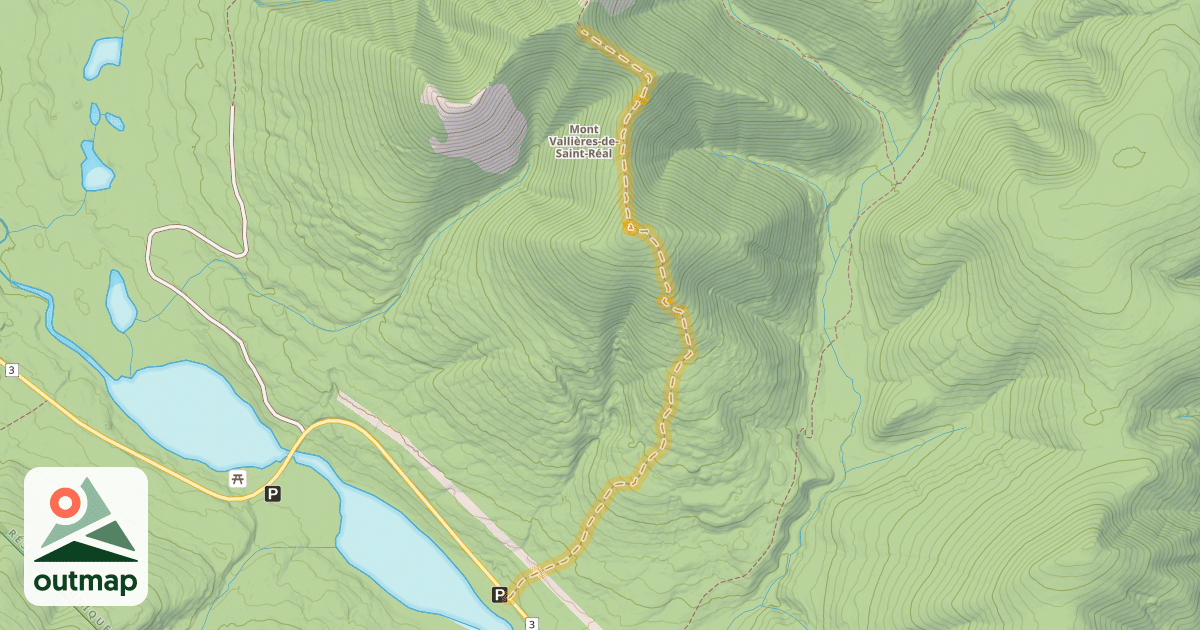 Map of Montée - Pic Sterling