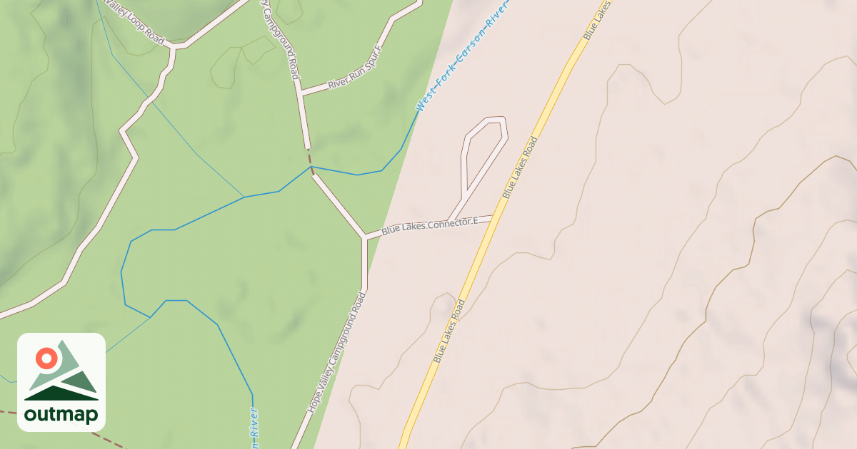 Map of BLUE LAKES CONNECTOR E