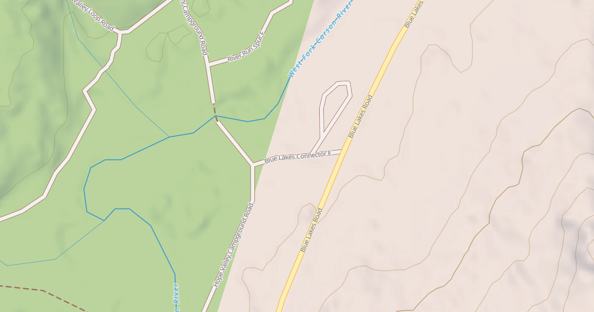 Map preview of BLUE LAKES CONNECTOR E