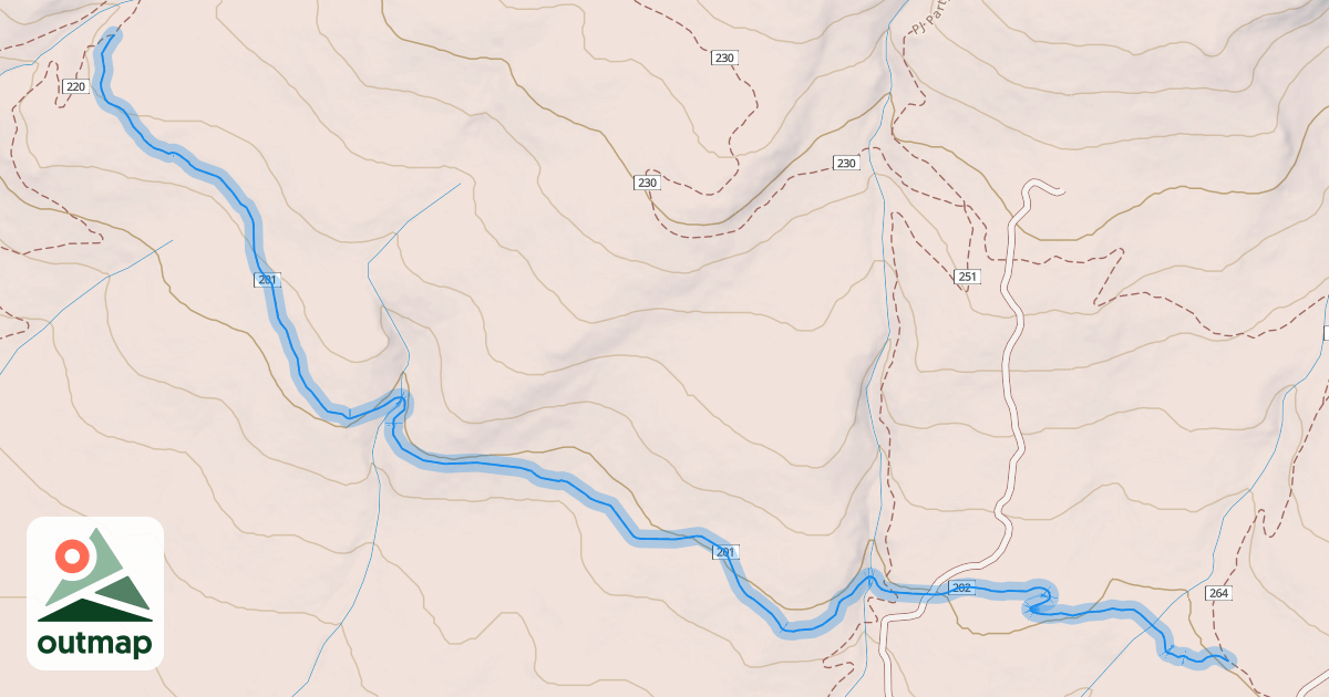 Map of Fazed Out Trail