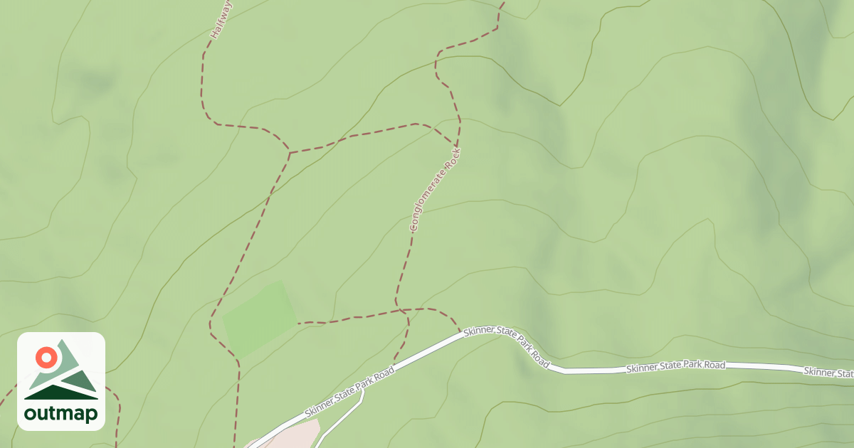 Map of Conglomerate Rock Trail