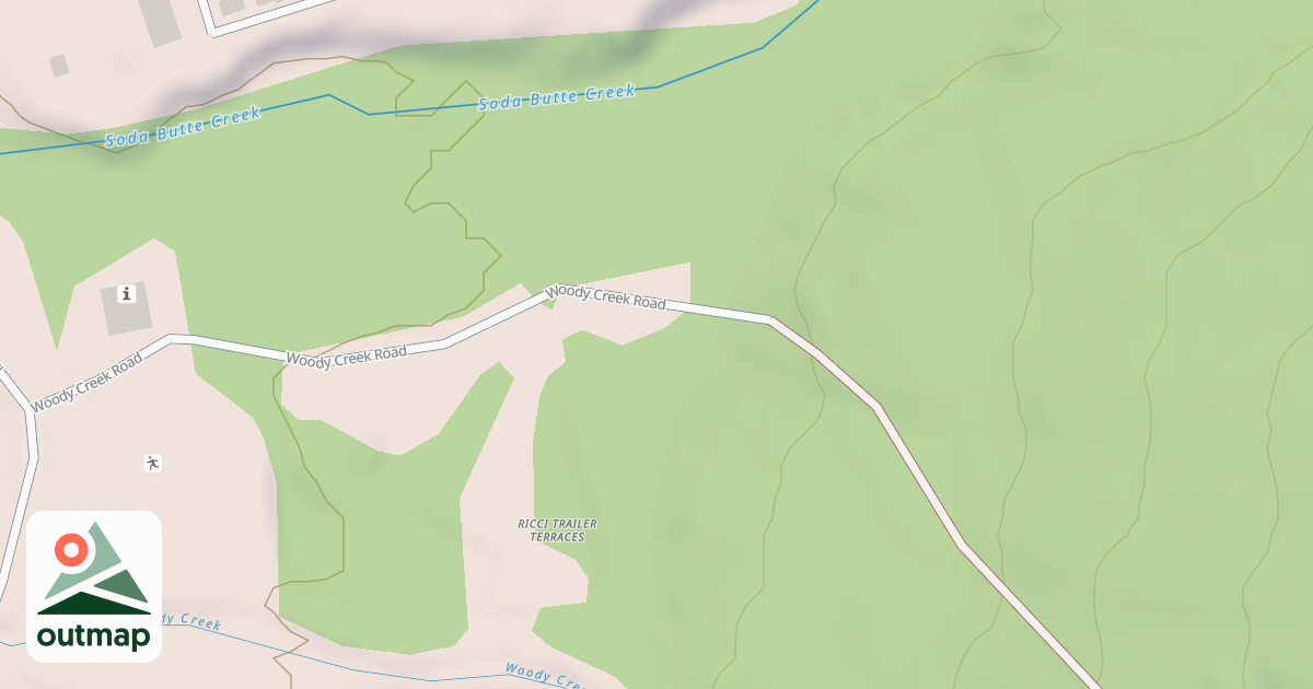 Map of WOODY CREEK
