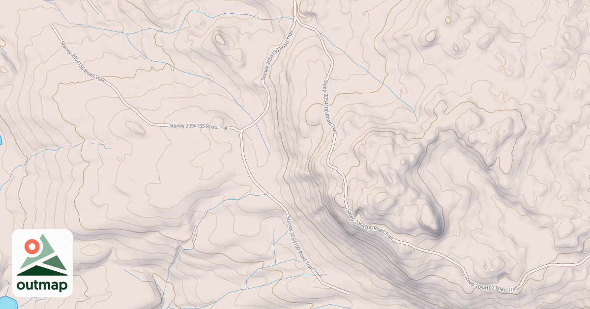 Map of STANEY 2054150 ROAD